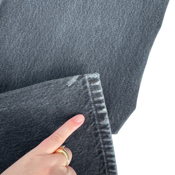 RE/DONE High Rise Straight Loose Rigid Distressed Jeans Black Size 25 NEW - Picture 14 of 16